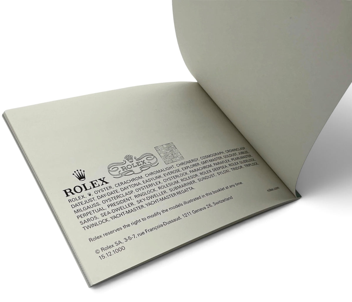 Rolex Milgauss Operating Instructions – Pre-Wave Design – Print Code 15.12.1000 – Japanese Language Edition