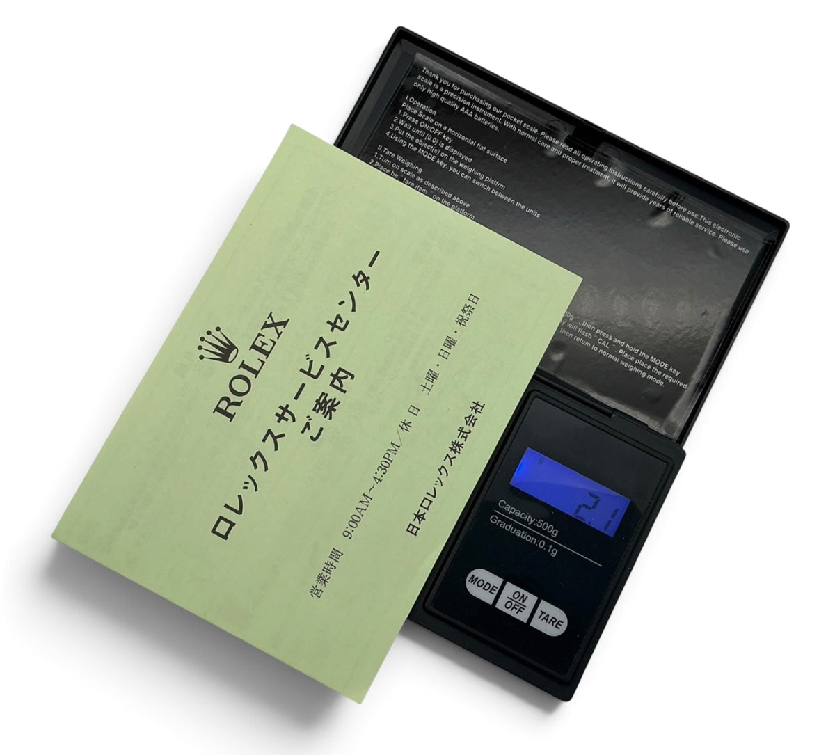 Rolex Japan Service Centre Leaflet – Pale Green – 20000.02.2011 – Very Good