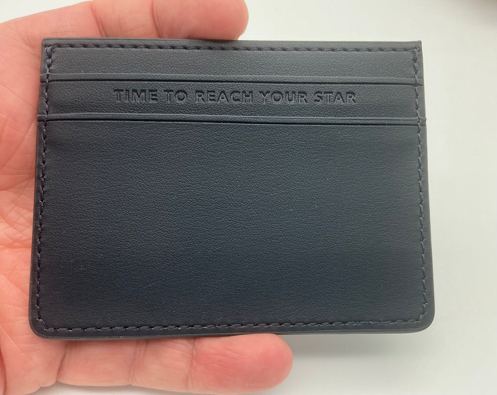 Genuine Zenith OEM Watch Accessory - Navy Blue Leather Card Holder – Unused Original Accessory