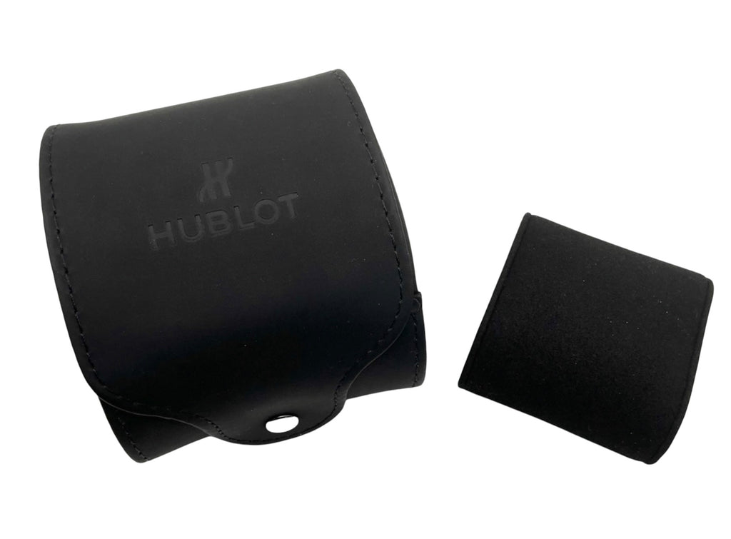 Genuine Hublot OEM Black Travel / Service Pouch Set – Main Pouch, Inner Pouch, Cushion & Outer Box