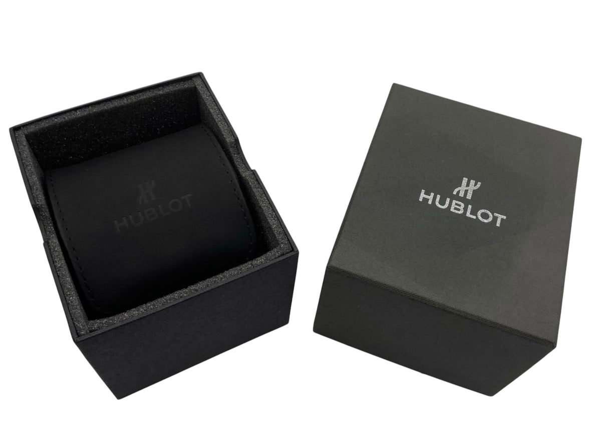Genuine Hublot OEM Black Travel / Service Pouch Set – Main Pouch, Inner Pouch, Cushion & Outer Box
