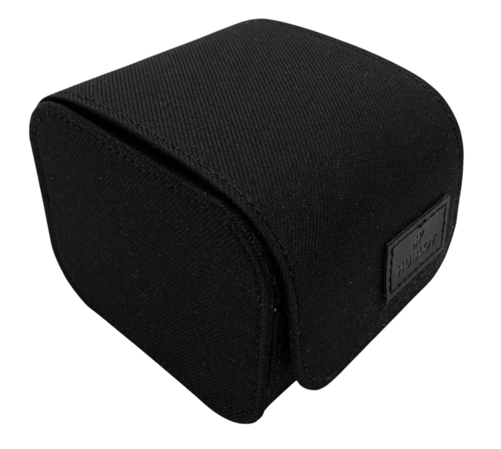 Hublot Black Travel / Storage Watch Case/Box – Hook & Loop Closure – Blue Cushion