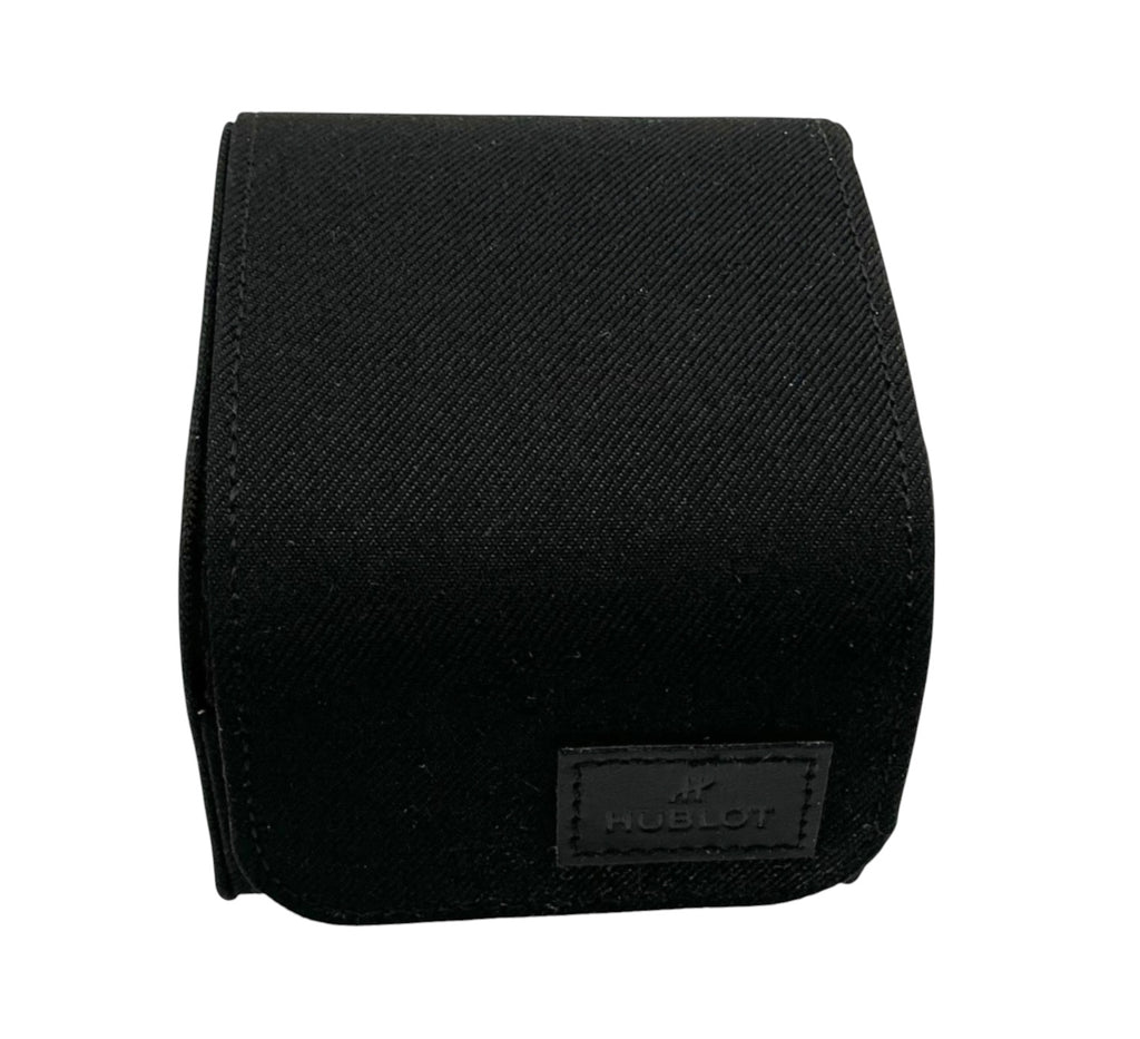 Hublot Black Travel / Storage Watch Case/Box – Hook & Loop Closure – Blue Cushion