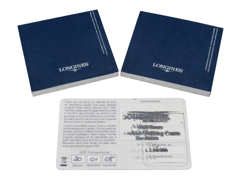 Longines Documentation Set – Calibre L667 Booklet, Instruction Manual, Warranty Card (2007)