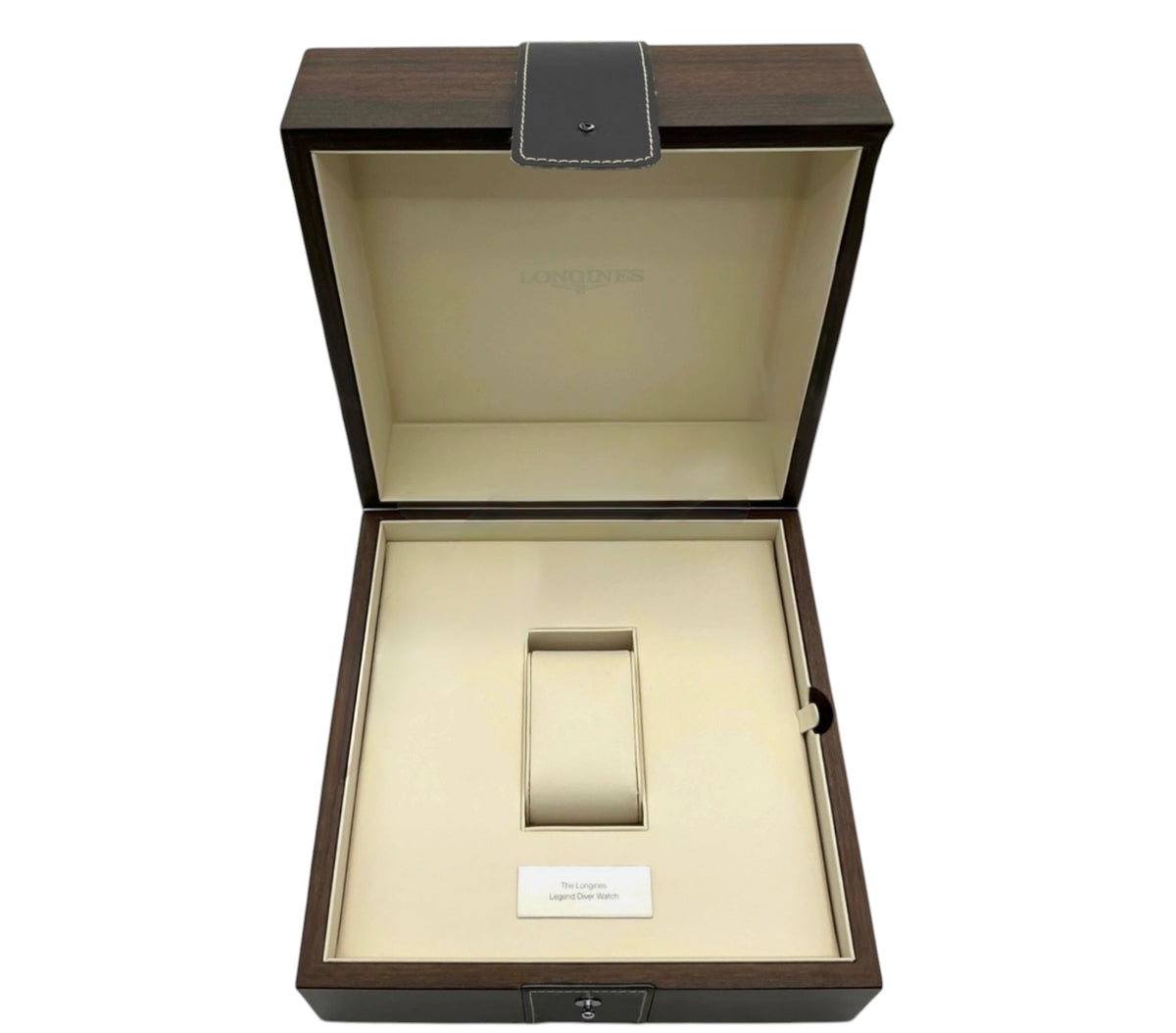 Longines Legend Diver 42mm Wooden Watch Box Presentation Set – L3.774.4.90.2