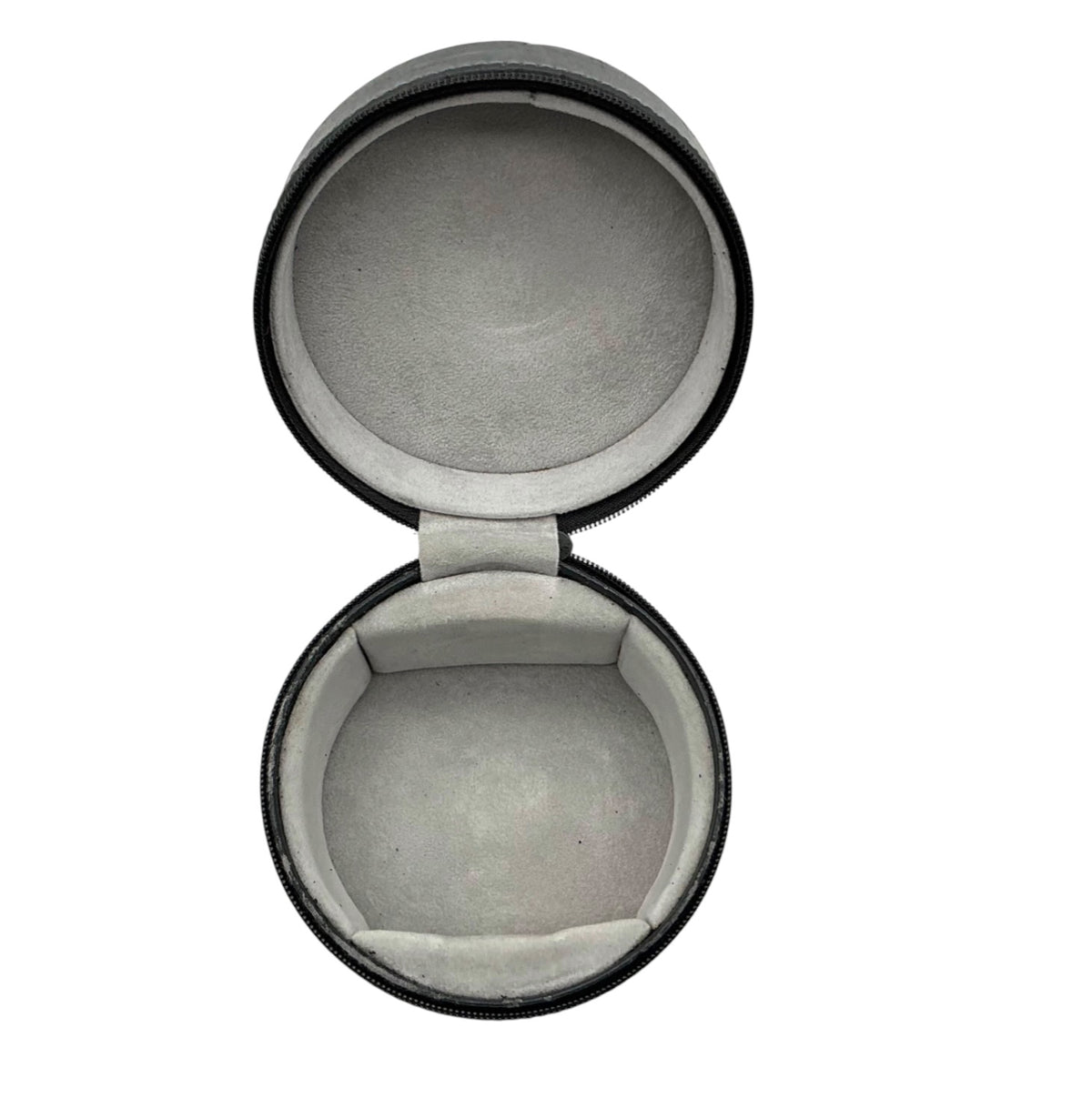 TAG Heuer Mid‑1990s Grey Cylindrical Watch Box OEM Vintage Case + Cushion