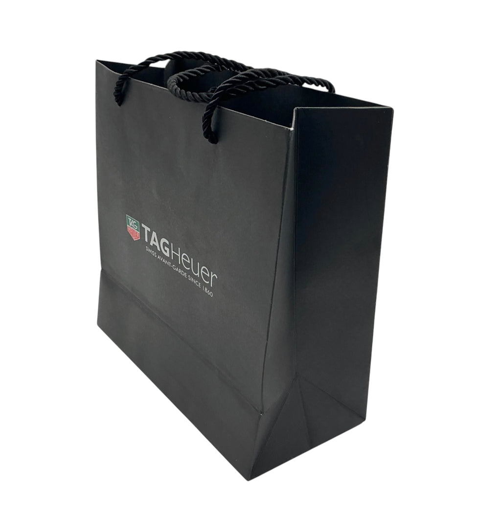 Genuine TAG Heuer OEM Matte Grey Boutique Bag – Rope Handles (Mid‑2010s) 23.5×23×11cm