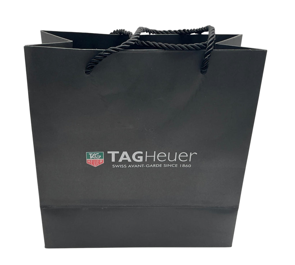 Genuine TAG Heuer OEM Matte Grey Boutique Bag – Rope Handles (Mid‑2010s) 23.5×23×11cm