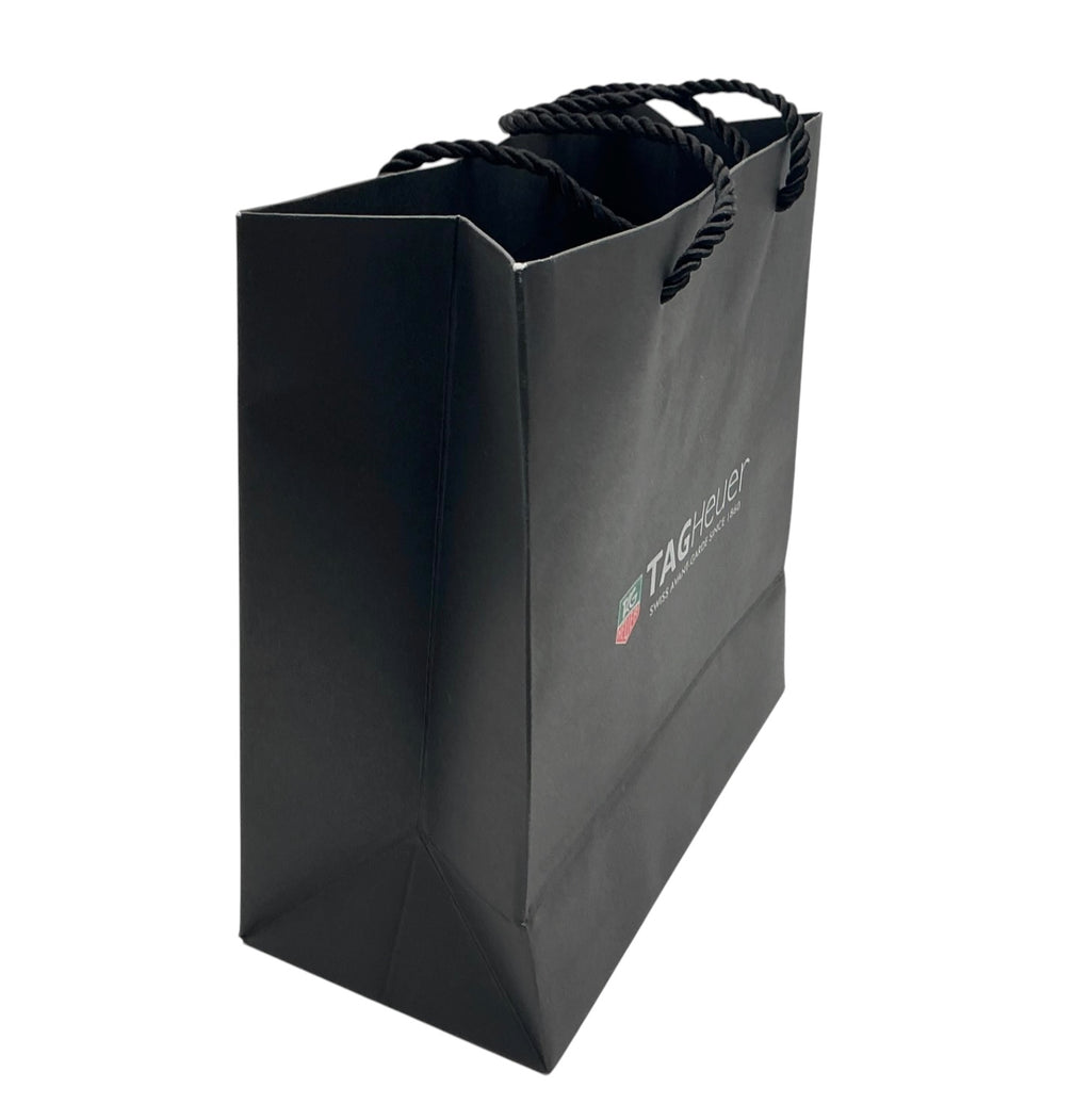 Genuine TAG Heuer OEM Matte Grey Boutique Bag – Rope Handles (Mid‑2010s) 23.5×23×11cm