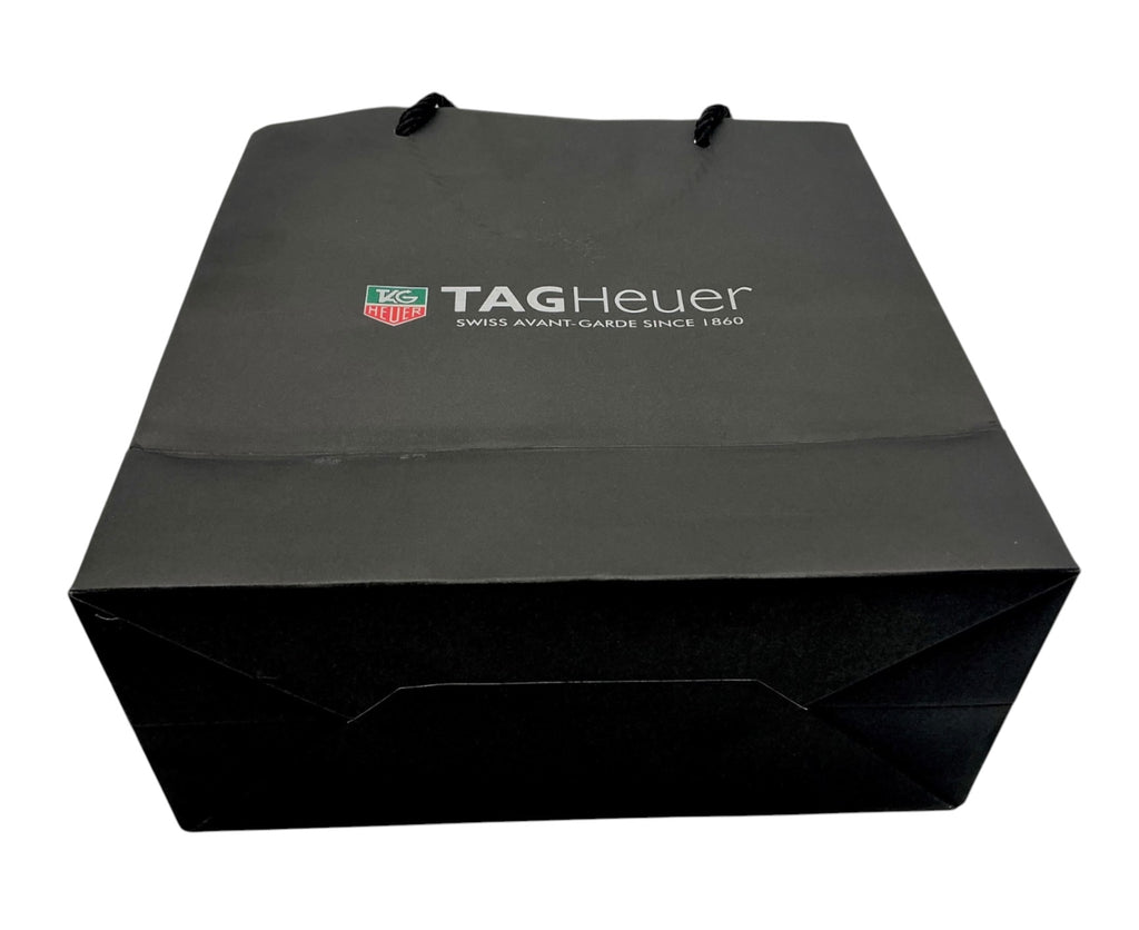Genuine TAG Heuer OEM Matte Grey Boutique Bag – Rope Handles (Mid‑2010s) 23.5×23×11cm