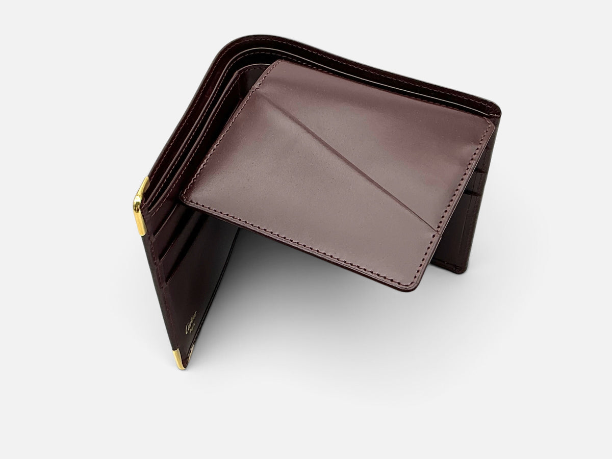 Cartier Must de Cartier Bi-Fold Card Holder – 9 Card Slot Ref L3000718 – Full Set – UNUSED – RARE DISCONTINUED COLOUR