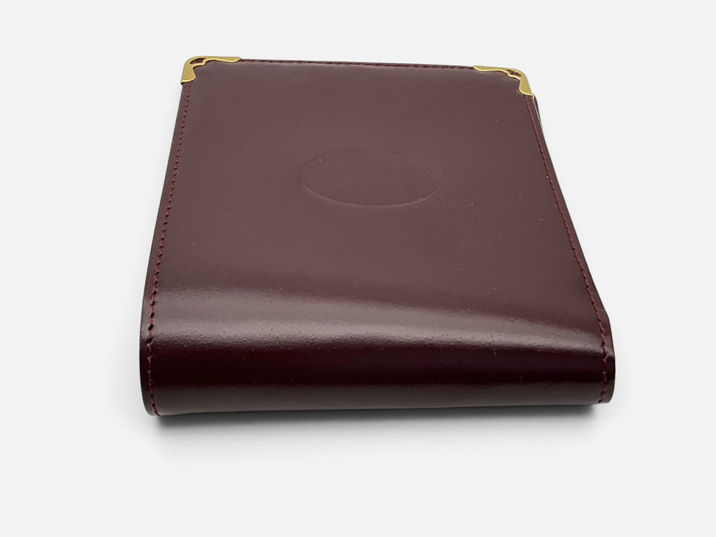 Cartier Must de Cartier Bi-Fold Card Holder – 9 Card Slot Ref L3000718 – Full Set – UNUSED – RARE DISCONTINUED COLOUR