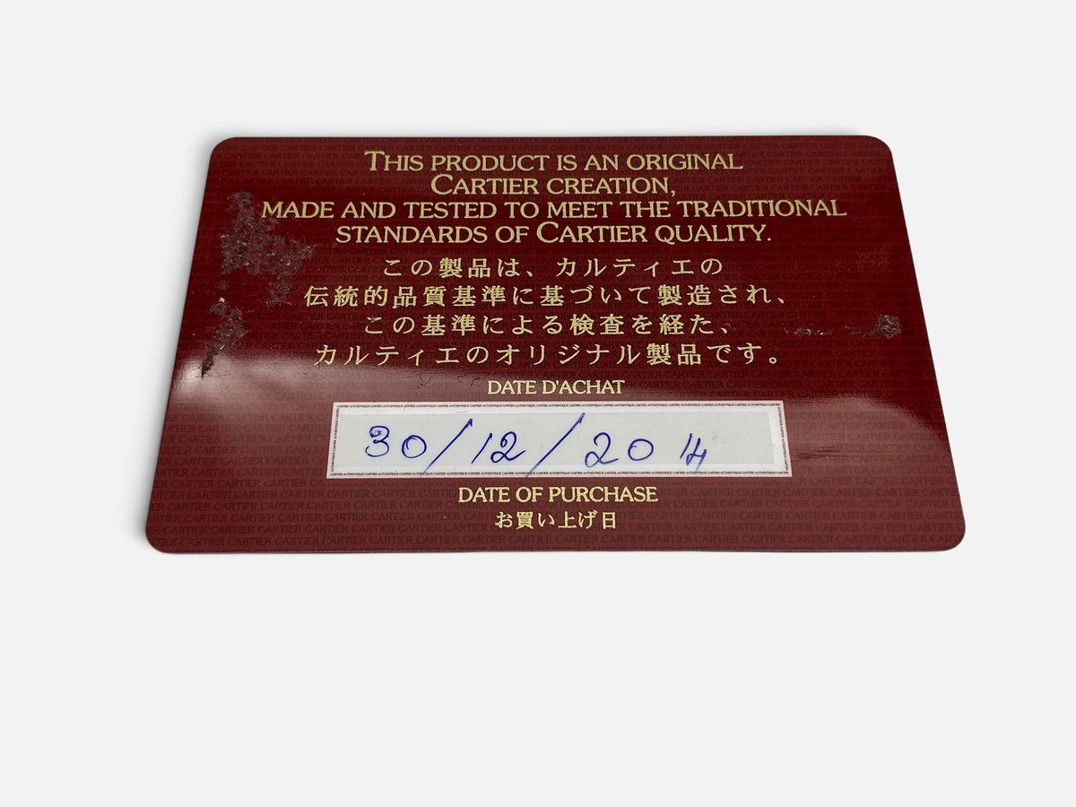 Cartier Must de Cartier Bi-Fold Card Holder – 9 Card Slot Ref L3000718 – Full Set – UNUSED – RARE DISCONTINUED COLOUR
