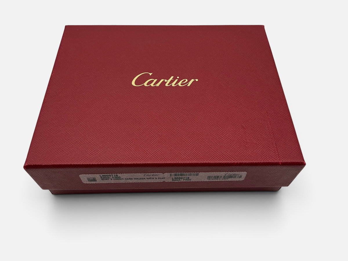Cartier Must de Cartier Bi-Fold Card Holder – 9 Card Slot Ref L3000718 – Full Set – UNUSED – RARE DISCONTINUED COLOUR