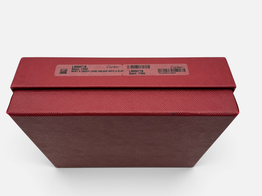 Cartier Must de Cartier Bi-Fold Card Holder – 9 Card Slot Ref L3000718 – Full Set – UNUSED – RARE DISCONTINUED COLOUR