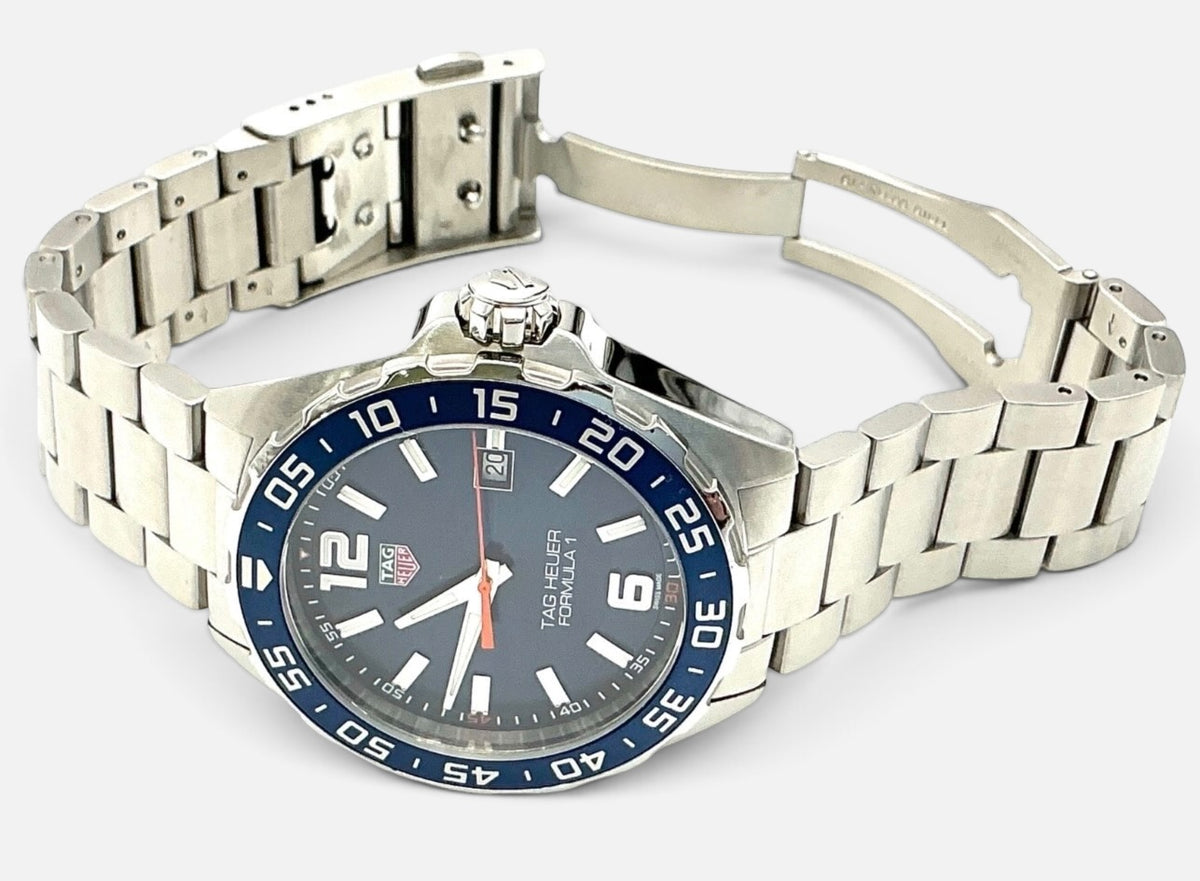 TAG Heuer Formula 1 WAZ1010.BA0842 – Gentleman’s Wrist Watch – Full Set – 43mm Blue Sunray Dial – Excellent Condition