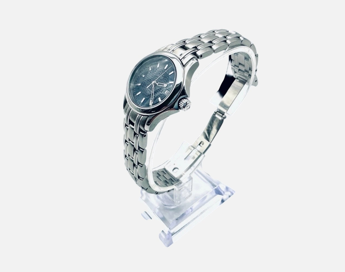 Vintage 1998 Omega Seamaster 120M Ladies Blue Wave 2581.81 • STS 2026 • Full Set