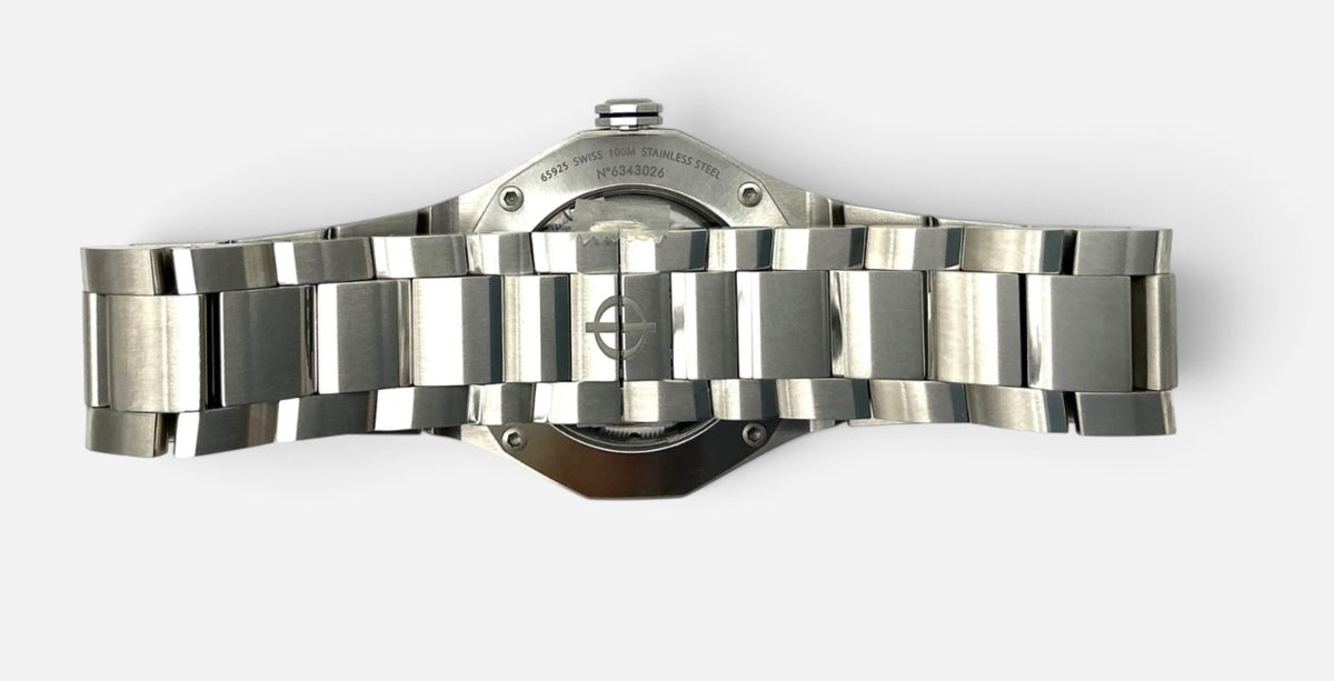 Baume & Mercier Riviera Baumatic 10616 Gentleman’s Watch – Stainless Steel & Blue Dial 42mm – Ex‑Display