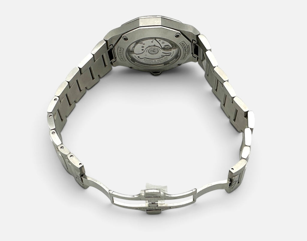 Baume & Mercier Riviera Baumatic 10616 Gentleman’s Watch – Stainless Steel & Blue Dial 42mm – Ex‑Display