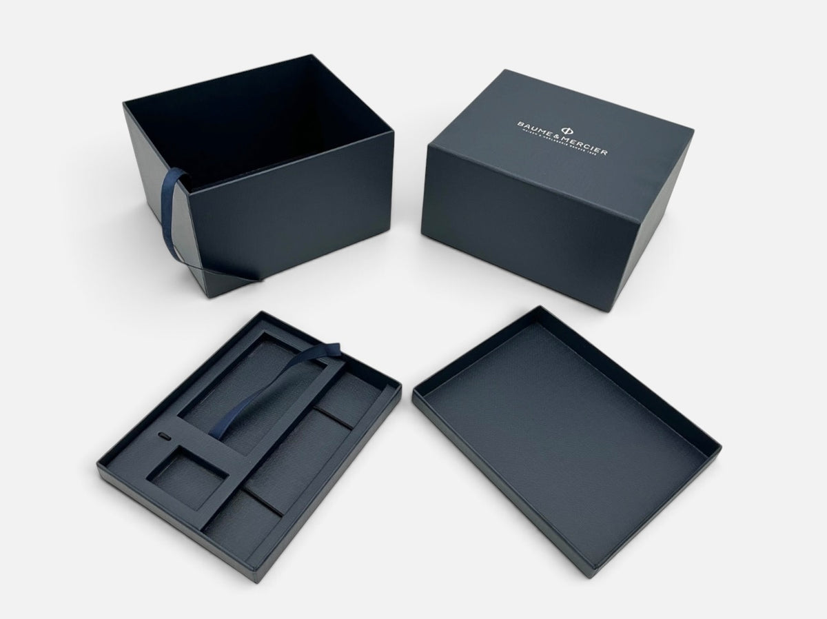 Baume & Mercier Riviera Baumatic 10616 Gentleman’s Watch – Stainless Steel & Blue Dial 42mm – Ex‑Display