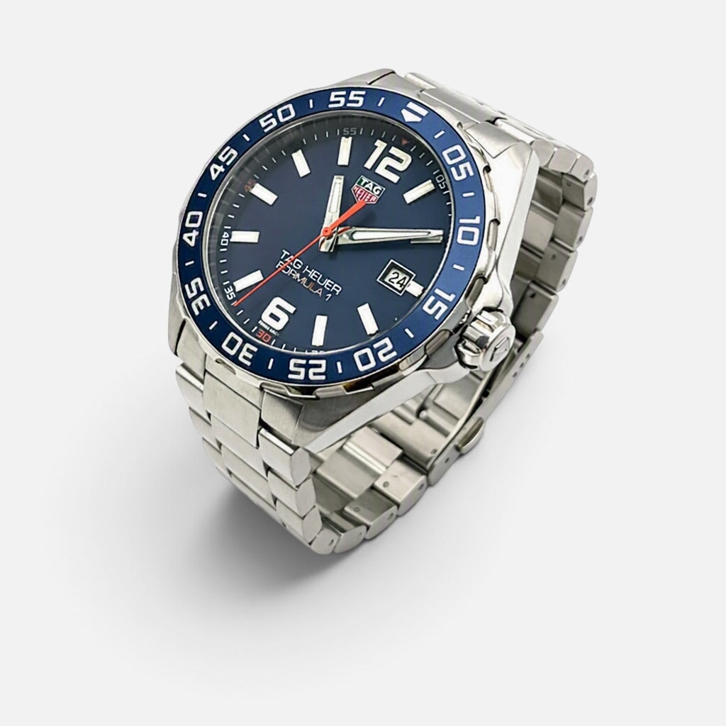 TAG Heuer Formula 1 WAZ1010.BA0842 – Gentleman’s Wrist Watch – Full Set – 43mm Blue Sunray Dial – Excellent Condition