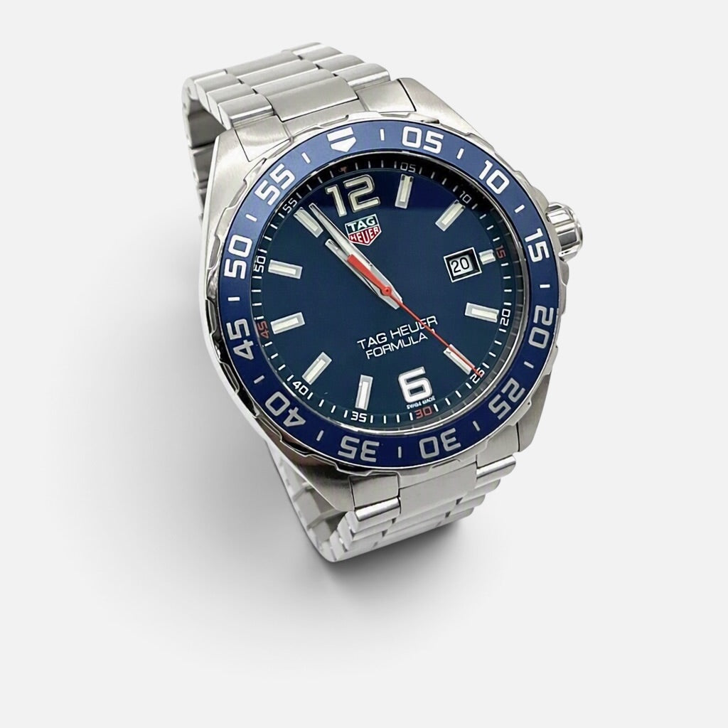 TAG Heuer Formula 1 WAZ1010.BA0842 – Gentleman’s Wrist Watch – Full Set – 43mm Blue Sunray Dial – Excellent Condition