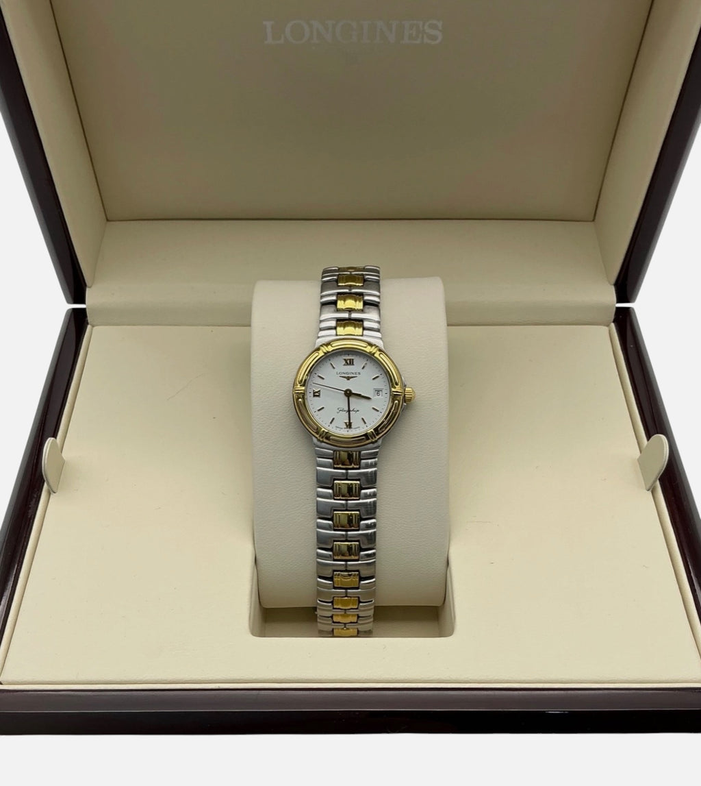 Vintage Ladies Longines Flagship L5.151.3 Stainless Steel & Gold-Plated Watch 25mm