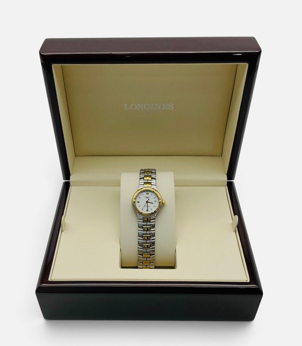 Vintage Ladies Longines Flagship L5.151.3 Stainless Steel & Gold-Plated Watch 25mm