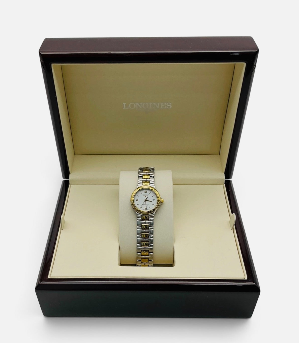Vintage Ladies Longines Flagship L5.151.3 Stainless Steel & Gold-Plated Watch 25mm