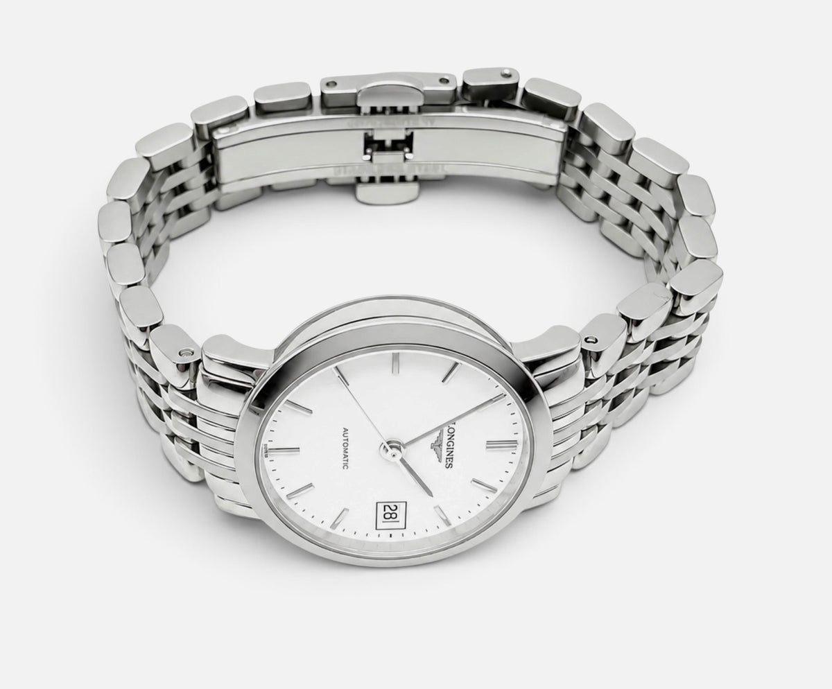 Longines Elegant Collection 25.5mm Ladies Automatic • White Dial • L4.309.4.19.6 • 2023 Full Set