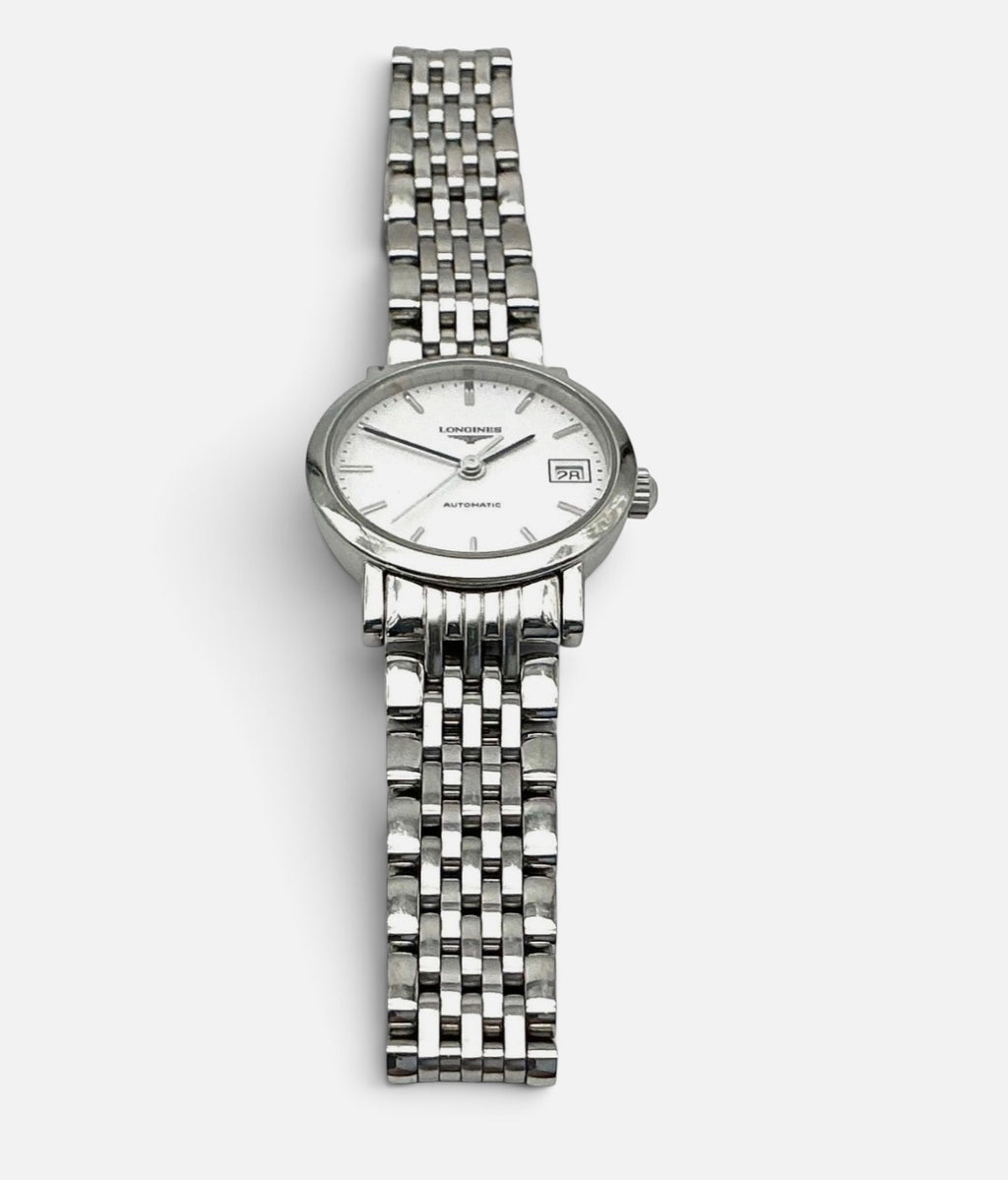 Longines Elegant Collection 25.5mm Ladies Automatic • White Dial • L4.309.4.19.6 • 2023 Full Set