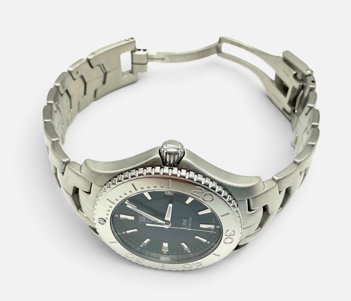 TAG Heuer Link Wristwatch WJ1112-0 • 2010 • 39mm Stainless Steel • Blue Sunray Dial