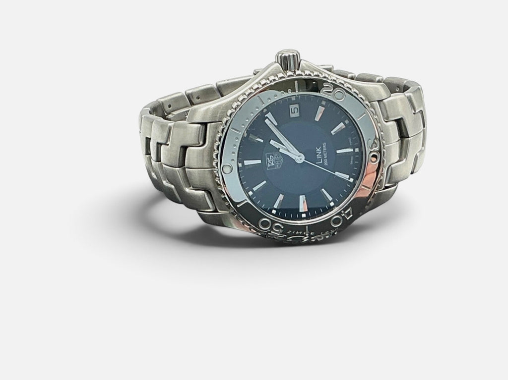 TAG Heuer Link Wristwatch WJ1112-0 • 2010 • 39mm Stainless Steel • Blue Sunray Dial