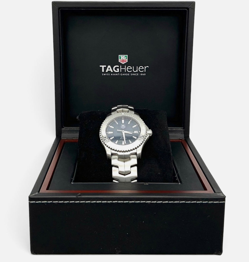 TAG Heuer Link Wristwatch WJ1112-0 • 2010 • 39mm Stainless Steel • Blue Sunray Dial