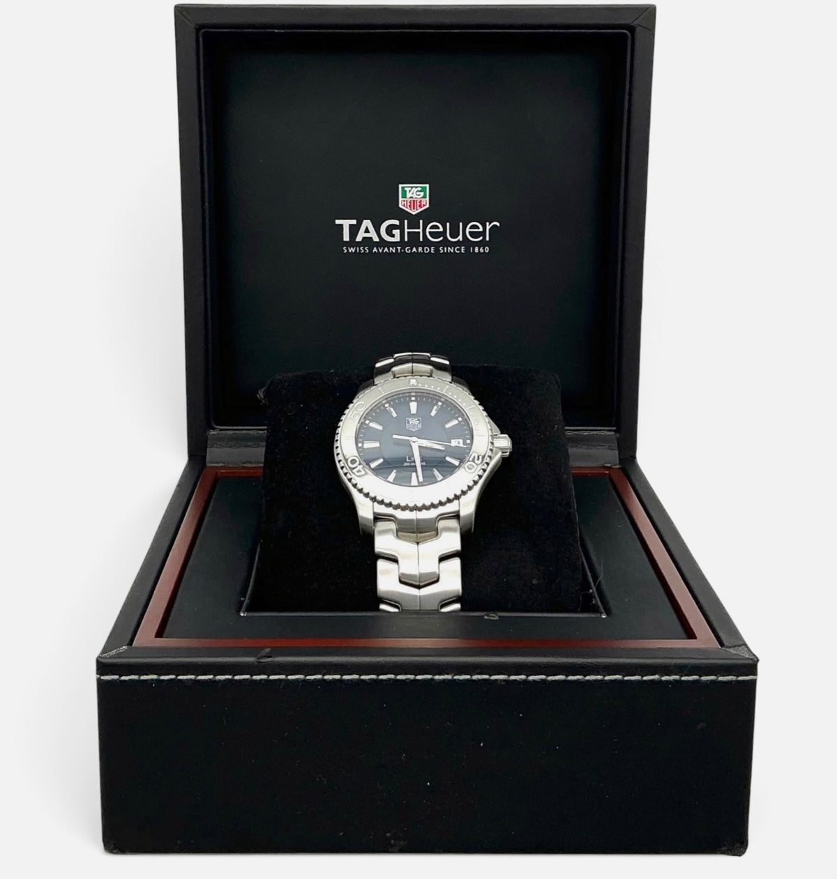 TAG Heuer Link Wristwatch WJ1112-0 • 2010 • 39mm Stainless Steel • Blue Sunray Dial