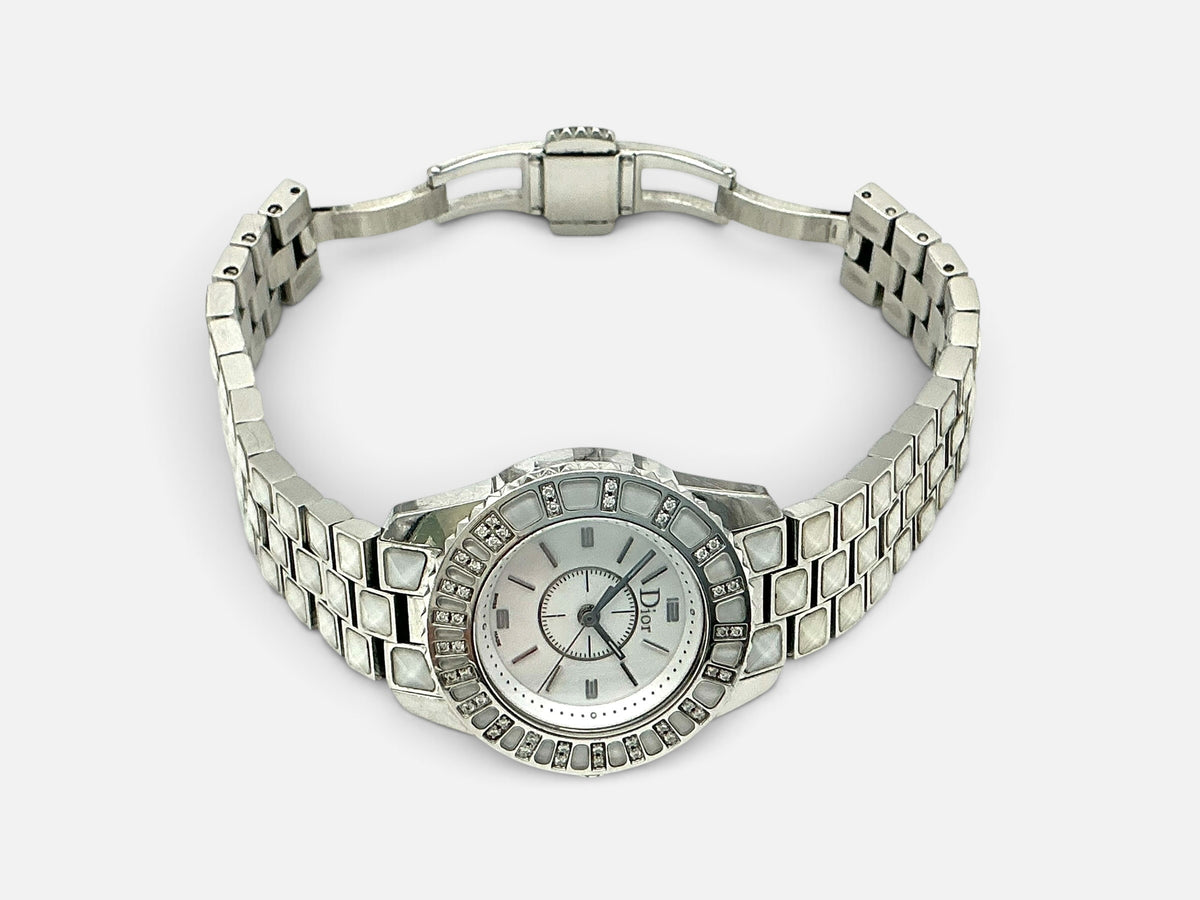 Christian Dior Christal Diamond Bezel White Sapphire Ladies Watch-CD112113 (Vintage)