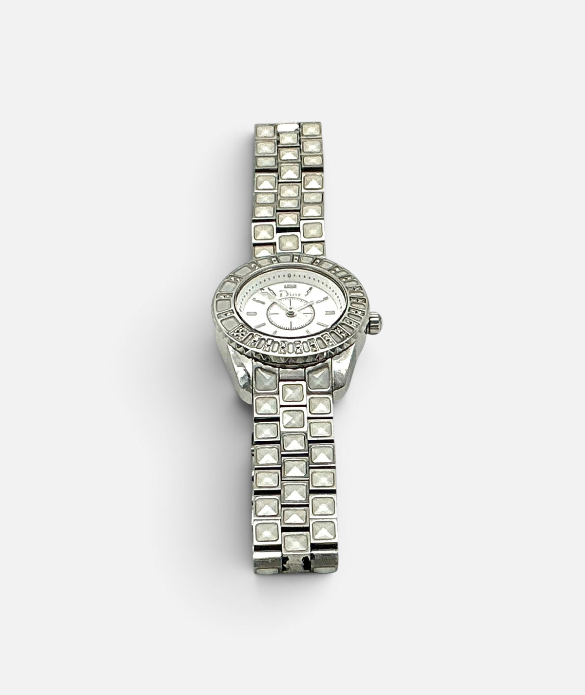 Christian Dior Christal Diamond Bezel White Sapphire Ladies Watch-CD112113 (Vintage)
