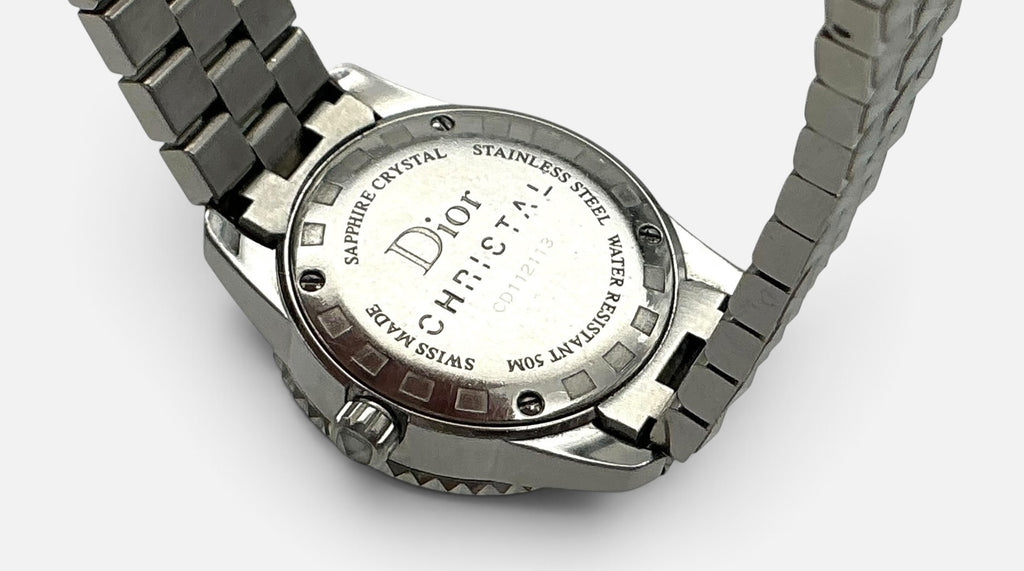 Christian Dior Christal Diamond Bezel White Sapphire Ladies Watch-CD112113 (Vintage)