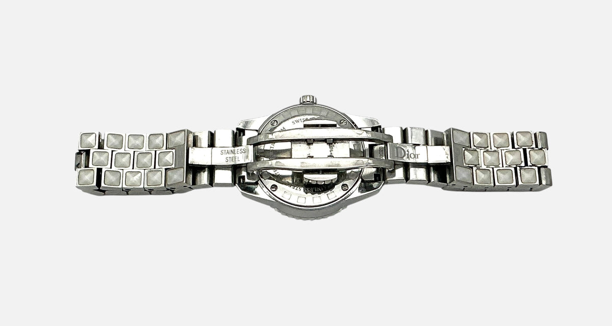 Christian Dior Christal Diamond Bezel White Sapphire Ladies Watch-CD112113 (Vintage)