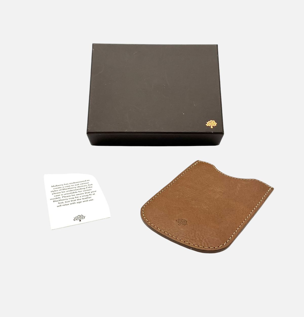 Mulberry x BlackBerry Oak Leather Phone Sleeve — 2011 Full Set