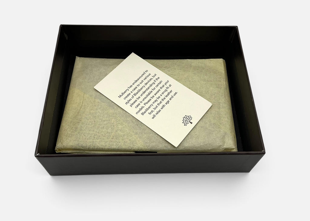 Mulberry x BlackBerry Oak Leather Phone Sleeve — 2011 Full Set