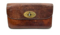Vintage Mulberry Bayswater Clutch Wallet in Brown Darwin Leather — Tree-Logo Lining
