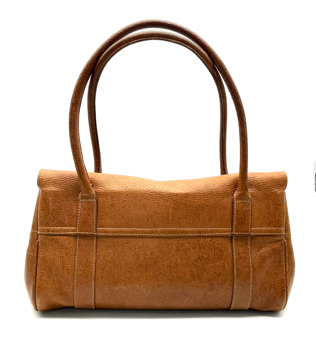 Vintage Mulberry Darwin Leather Structured Boston Bag – Unlined, Made in Turkey (Code 526658)