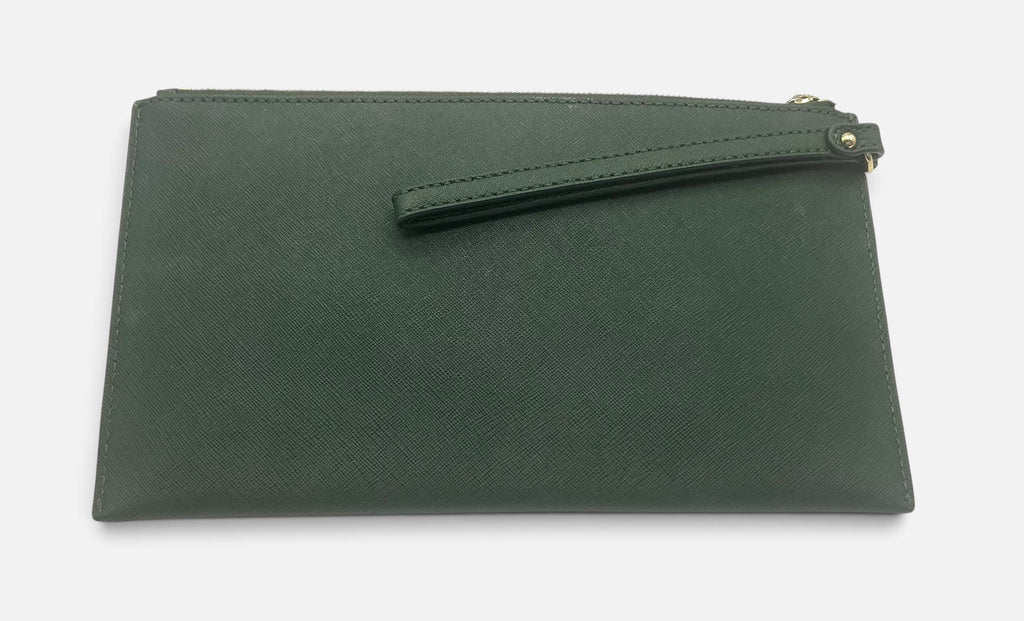 Michael Kors Jet Set Travel Leather Pochette – Moss Green (32S3GTVW3L)