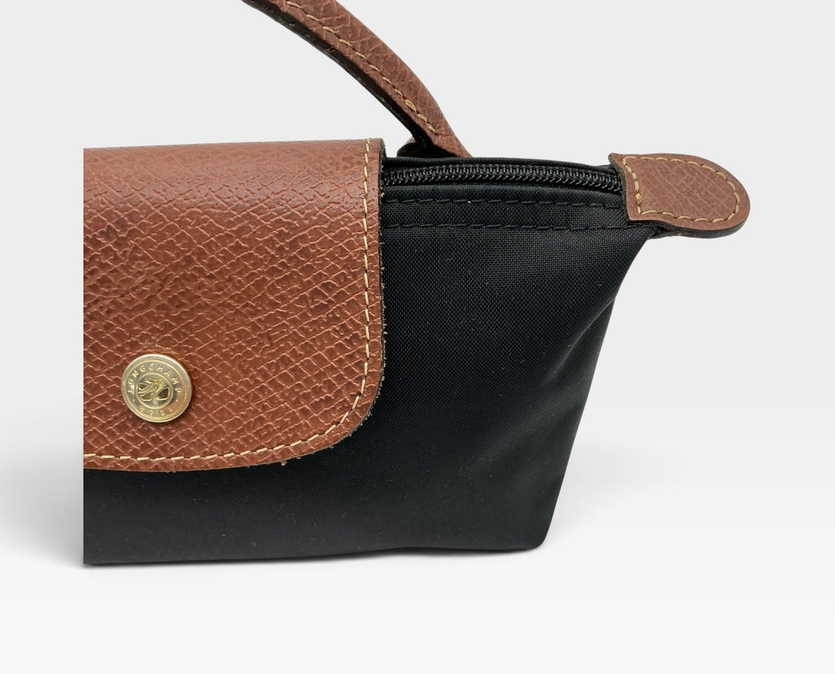 Longchamp Le Pliage Small Tote – Black – Ludo Edition (One Size)