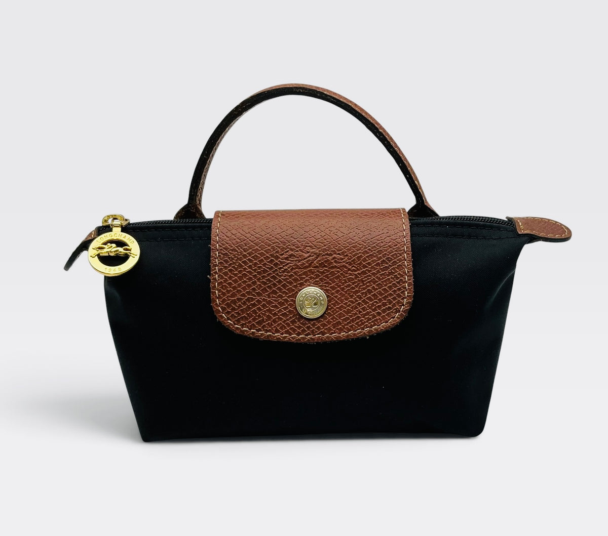 Longchamp Le Pliage Small Tote – Black – Ludo Edition (One Size)