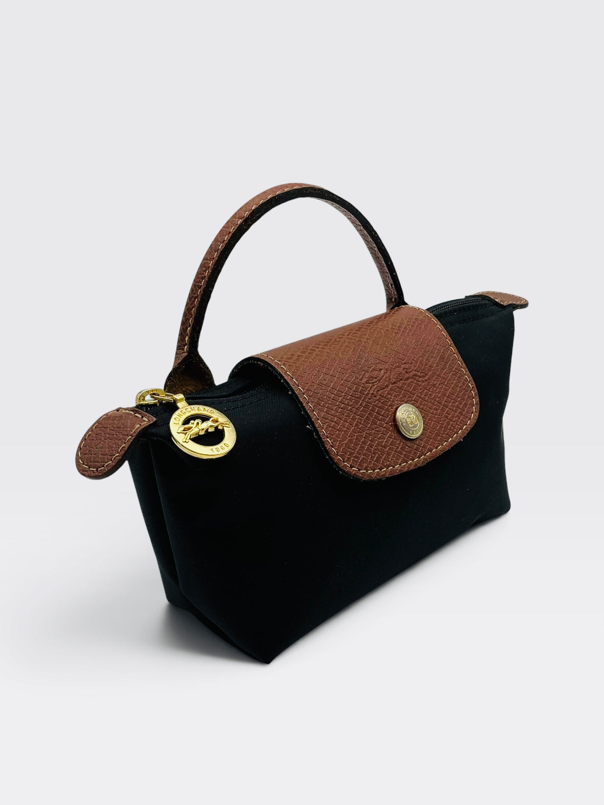 Longchamp Le Pliage Small Tote – Black – Ludo Edition (One Size)