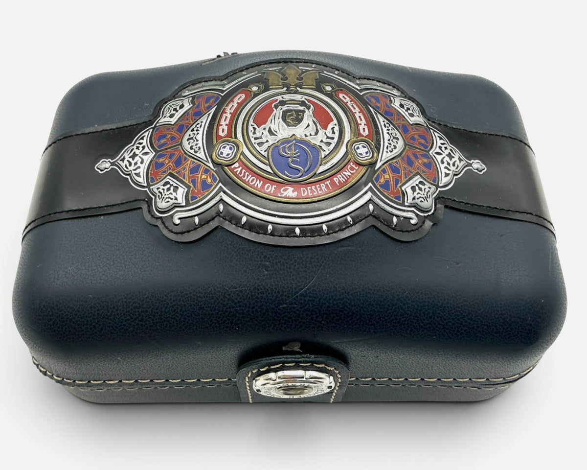 Designer Shaik Early Bespoke Watch Box Presentation Case – Ornate Crest, Rare