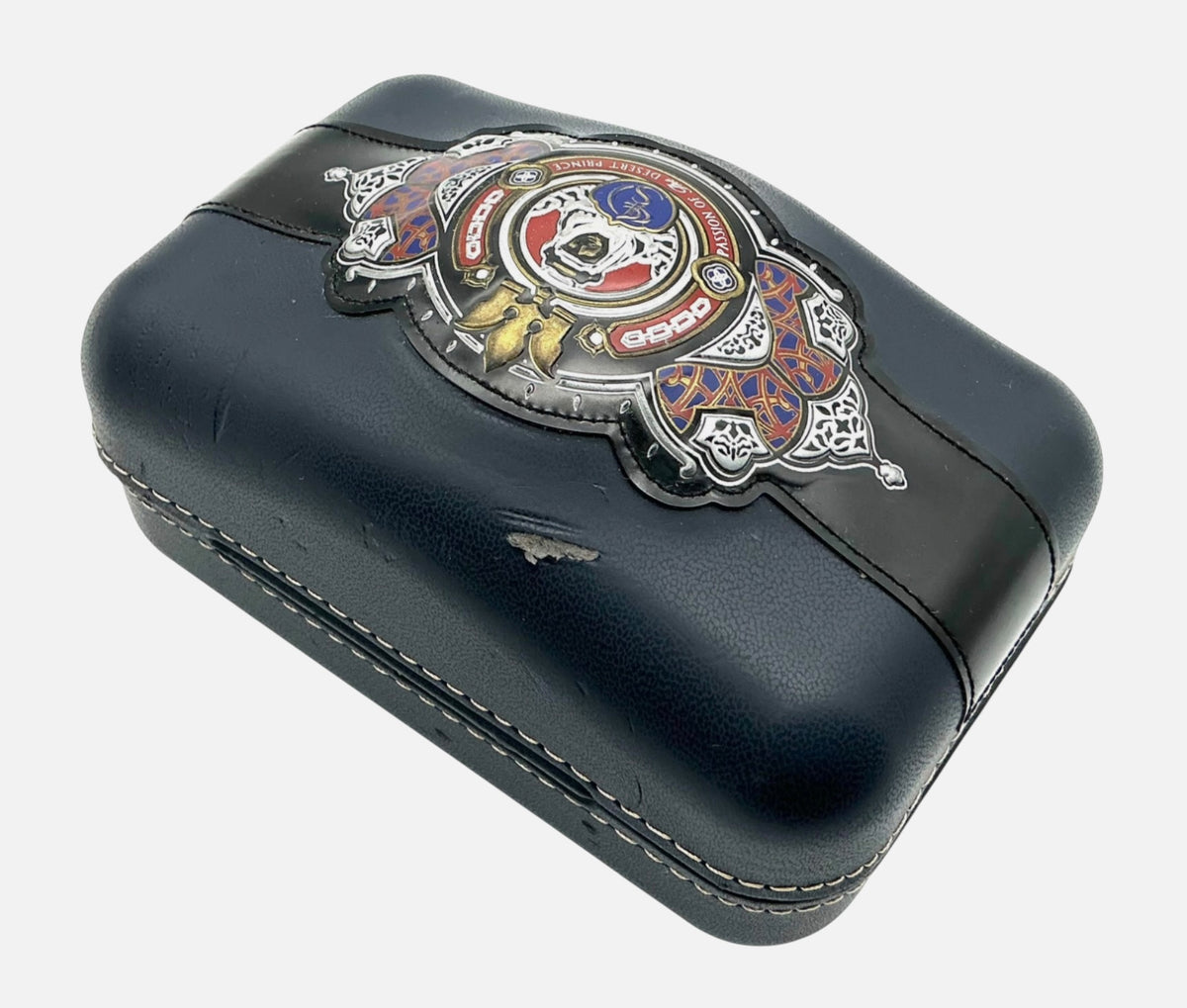 Designer Shaik Early Bespoke Watch Box Presentation Case – Ornate Crest, Rare