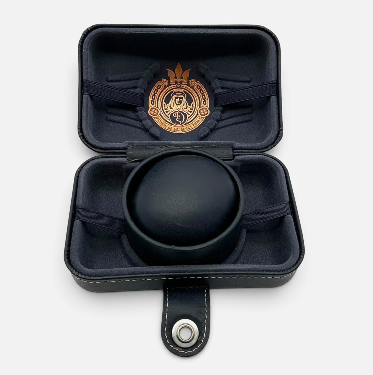 Designer Shaik Early Bespoke Watch Box Presentation Case – Ornate Crest, Rare